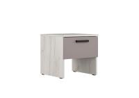 Ультра Тумба прикроватная ТП-23 крафт белый/глиняный серый