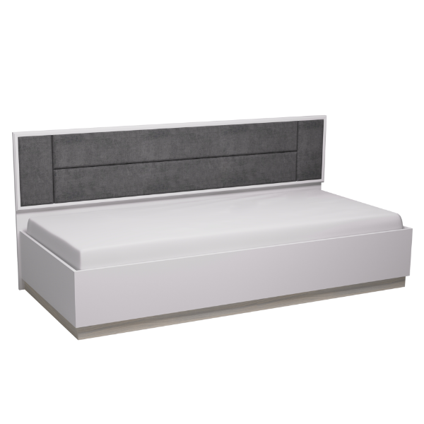 Aurelio 80 Кровать Белый-Блеквуд Сатиновый