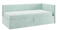 Кровать Твикс  (Тахта)  с подъёмным механизмом 90х200 см мята(велюр)
