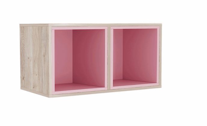 "Лайк" Полка навесная 43 + вкладыш 47(дуб мария/роуз)