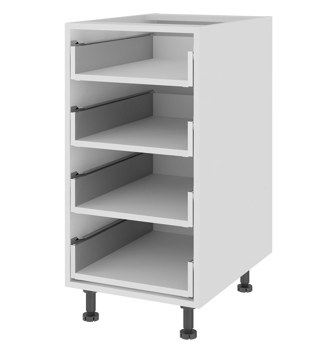 Тумба с 4-мя ящ. 82*40 Белый  ТЯ4-40Ц  