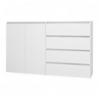 ВЕНСЕН Комод 4 ящика 2двери /Белый