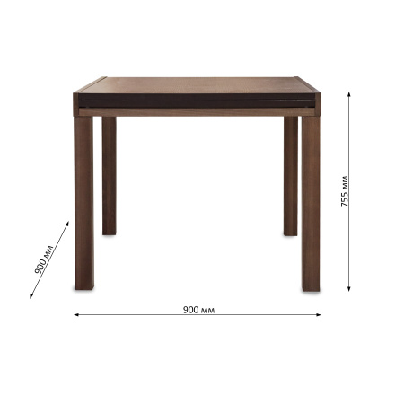 Стол  THE-6911 Merlot Beech (MB), 900+900*900*755