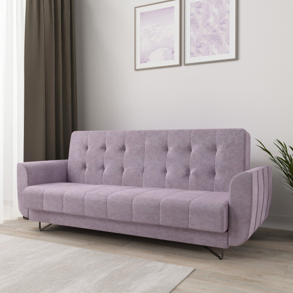 Диван-кровать "Тиффани" М 1074 - 17  сиренево-розовы