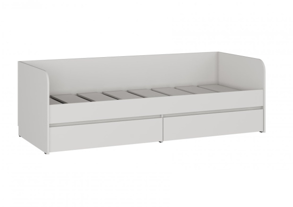 СИТИ Кровать КР-27 + 2 Ящика/ Белый/ 80*200/Ваша Мебель