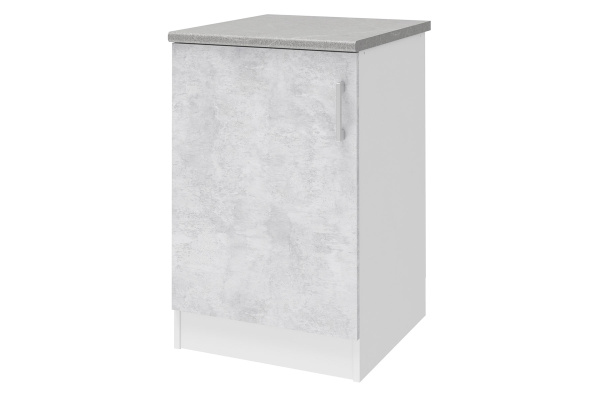 Уют СТЛ.275.08 Шкаф напольный 50 Белый/Бетон