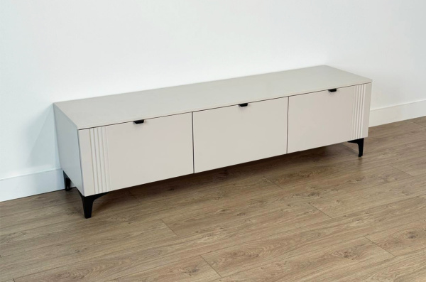 Тумба 2 Рич кашемир/фрапучино матовый/черный