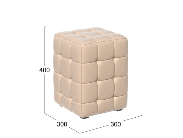 Пуф «Аристо» к/з Гольф бежевый