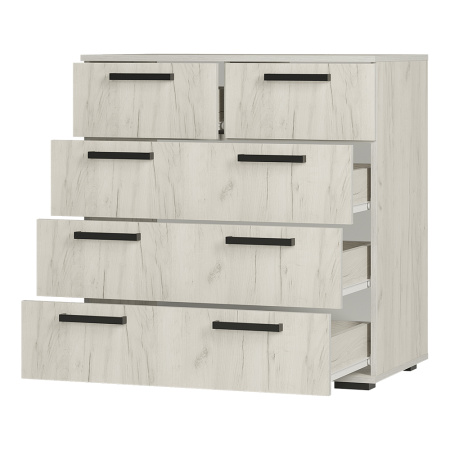 Комод Стандарт № 5 NEW  Дуб крафт белый