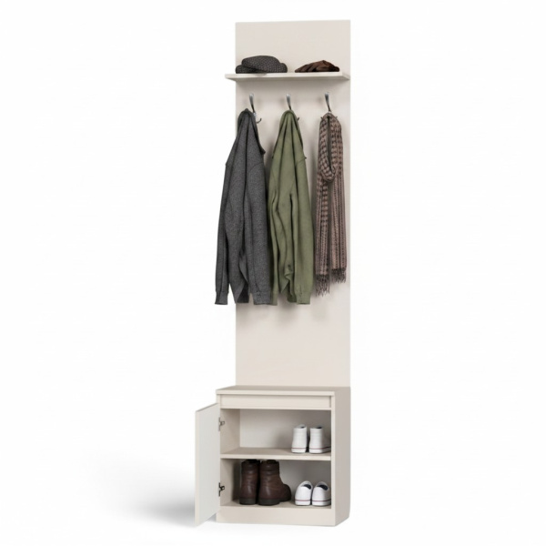 Прихожая Лофт Крючки (Кашемир)500*350*2100