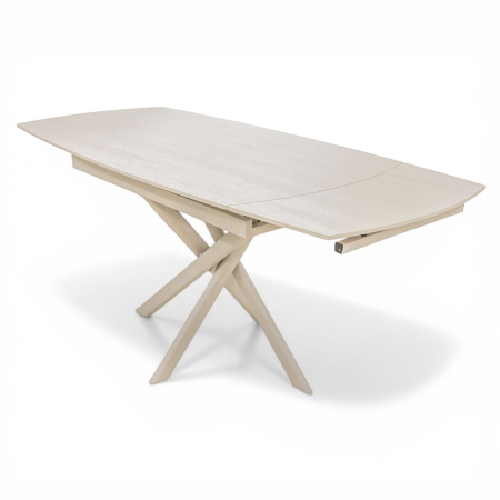 Стол DTM 0410 CS,110+30+30*80*76,Керамика цвет Бежевый 705, ножки Бежевые 9071