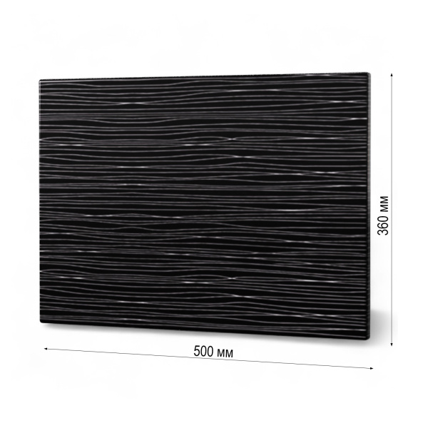 Фасад  ЧЕРНЫЙ СТРАЙП h = 360 * 500