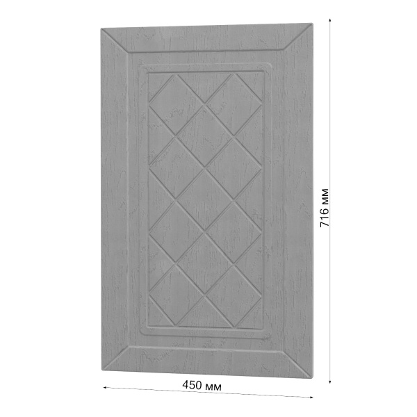 Фасад РОМБ серый 450 для посудомоечной машины