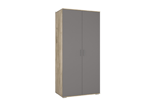ЛАЙТ Шкаф ШРК-2 (2100*1000*570)Дуб Крафт Серый/Серый Графит