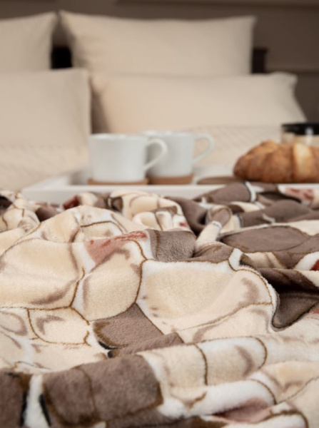 Плед Texrepublic фланель печат скрутка  200*220 93316