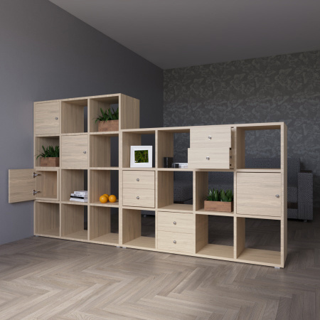 КОРИНН Стеллаж 3 Х 4 ячейки