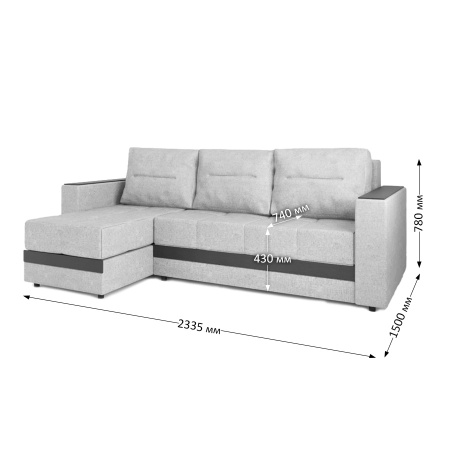 Диван угловой Лидер 10 S 2256-23