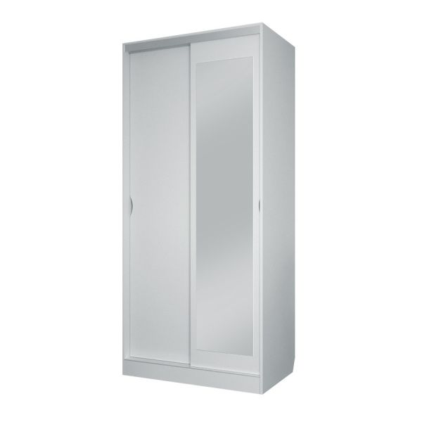 Шкаф-купе Клэр с зеркалом 1000х600х2200 Серый камень